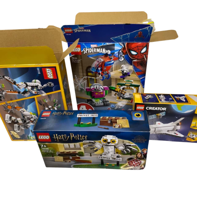 4x Opened Lego boxes