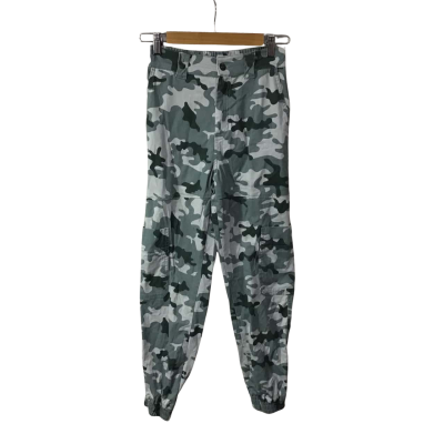 Supre Girls Size 8 Khaki / Green Camouflage Elastic Ankle Cargo Pants  