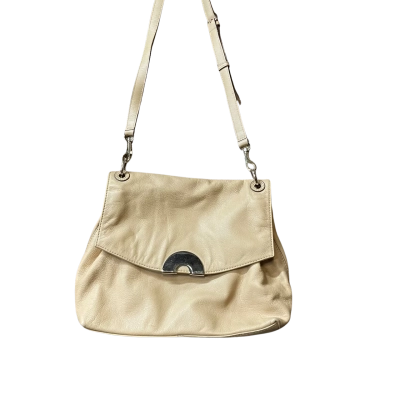 Oroton Womens Cross Body Bag Beige / Gold 