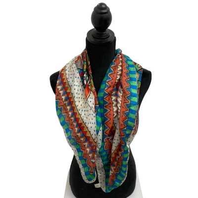 Vintage Flying Colors Silk Scarf