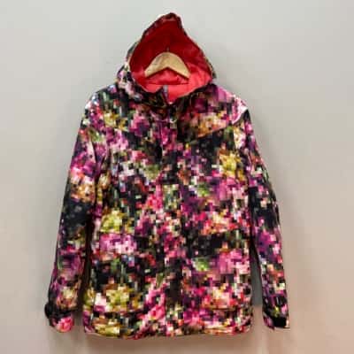 Burton Womens  Size S Hooded Snowboarding Jacket Multicoloured 