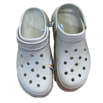 Crocs comfort Unisex Platform Shoes Size 43 Cream 