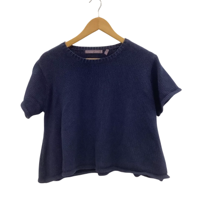 Mister Zimi Womens  Size M / S T-shirt Knitted Dark Blue 