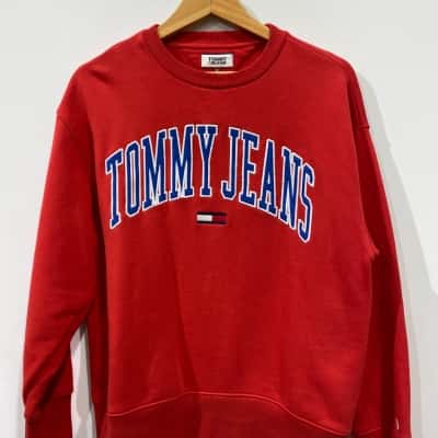 Tommy Jeans Unisex  Size S Jumper Red 