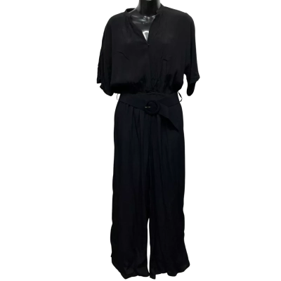Fate & Becker Women's  Size 8 Short Sleeve Jumpsuit Black  