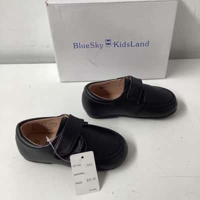 Blue Sky Kids Land Boys  Size 6 Shoes Black  