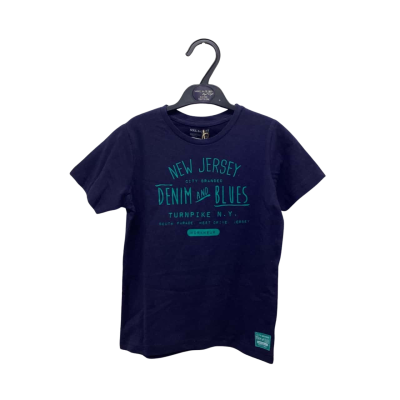 Soul & Glory Size 4-5 Kids Cotton T-Shirt Navy Blue BNWT