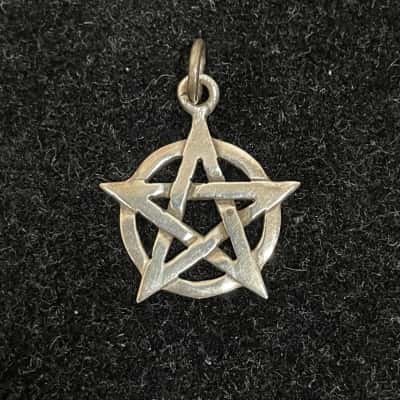 Sterling Silver 925 Pentacle / Pentagram Pendant
