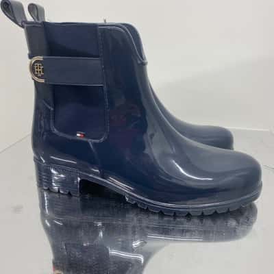 Tommy Hilfiger Womens  Size 4 Blue rain boots