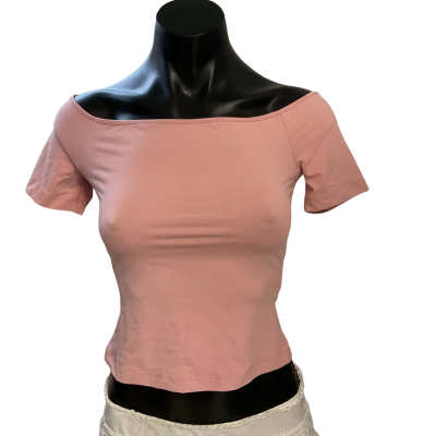 Kookai Womens  Size 1 Cropped Top Coral / Pink  