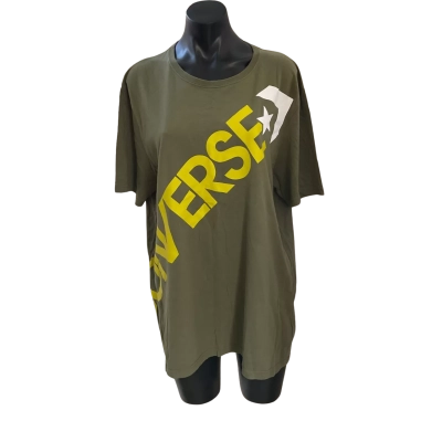 Converse Mens  Size XXL Short Sleeve T-shirt Green / Yellow 