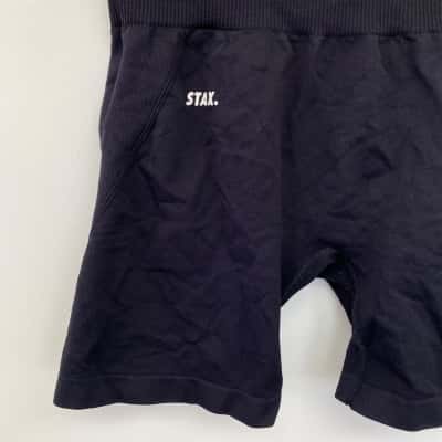 Stax Black Sport Shorts  Size M 