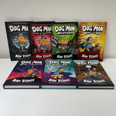 Dogman Dav pilkey books x7 