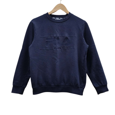 Fila Womens Size 8 Crew Neck Jumper Blue (2)