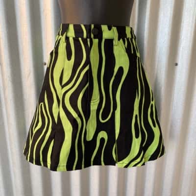 Black Friday ‘Ghost Wave’ Denim  Size 10 Skirt