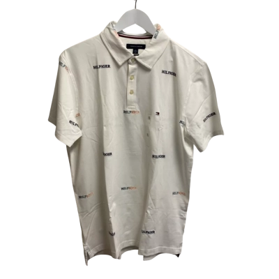 Tommy Hilfiger Mens  Size XL Short Sleeve Shirt/ Fresh White 