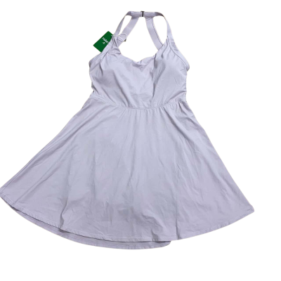 Halara   Cut Out Back With Built In Shorts With Pockets Dress Size  1X  Purple   BNWT 