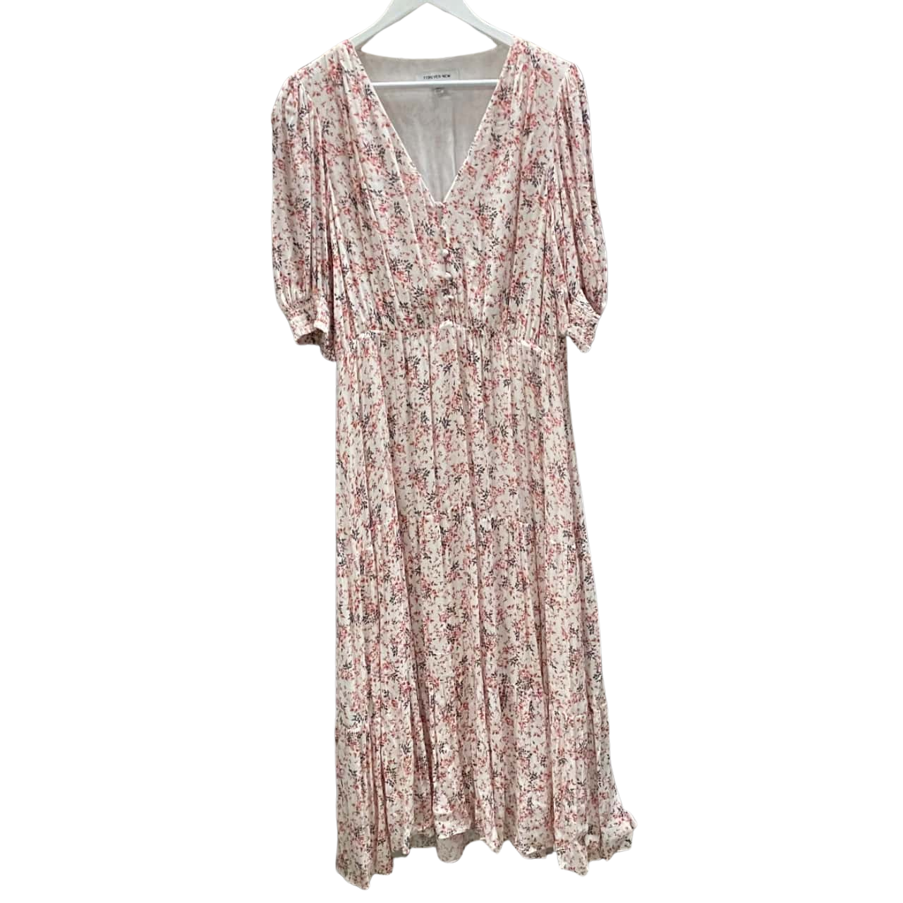 Forever New Womens Maxi Dress Size 14 OffWhite Floral Pink Brown s Forever New Womens Maxi Dress Size 14 OffWhite Floral Pink Brown s