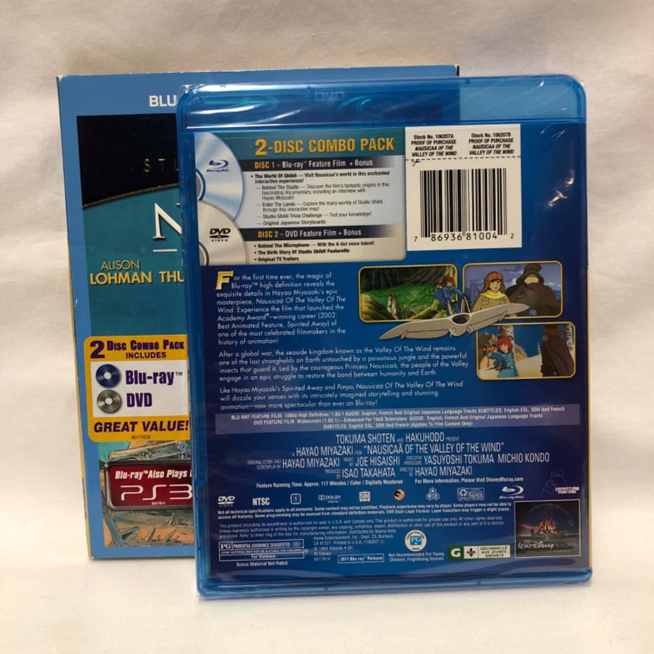 LAST CHANCE Disney Studio Ghibli Nausicaa of the Valley of the Wind Blu ...