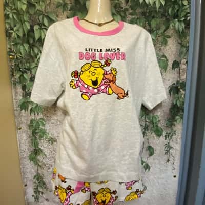 Peter Alexander Women's  Size S Grey Little Miss Dog Lover Short Pyjamas***