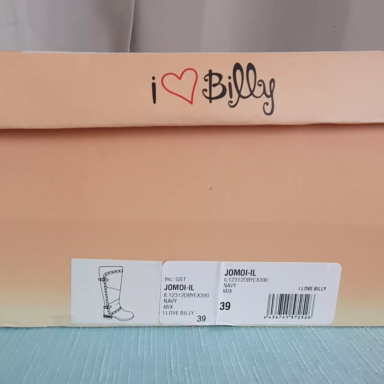 I Love Billy Womens Size 39 Boots Grey/Blue BN(s) - New Without Tags ...
