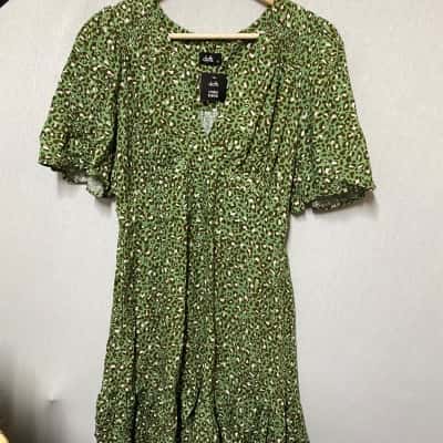 Dotti Womens  Size 14 Animal print / Brown / Green Dress 