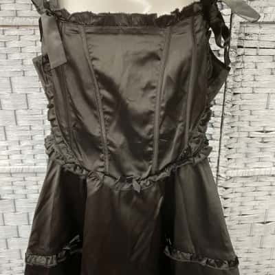 Black Friday Womens  Size 12 Shoestring Strap Dress Black  
