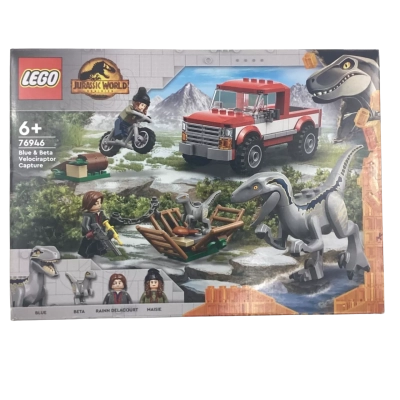 LEGO Jurassic World Dominion Blue & Beta Velociraptor Capture set (76946) New Sealed 