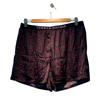 Tommy Hilfiger Mens Boxers  Size M Black  / Floral / Red 