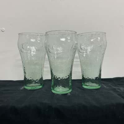 3x CocaCola Glasses