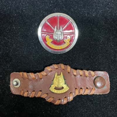 Vintage Boy Scout Arkela the Wolf Pin Badge & Woggle