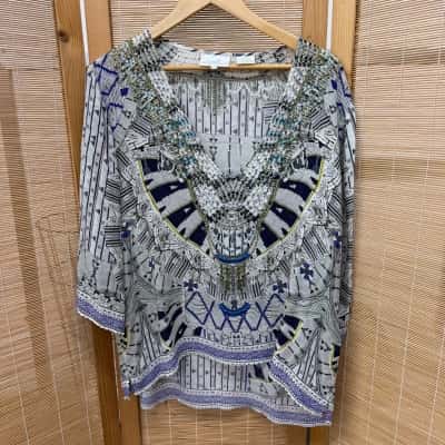 Camilla Womens 3/4 Sleeve Top Multicoloured 