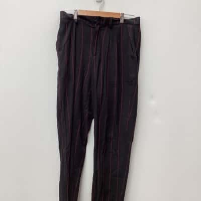 Dangerfield Womens  Size 32 Black  / Red / Striped 