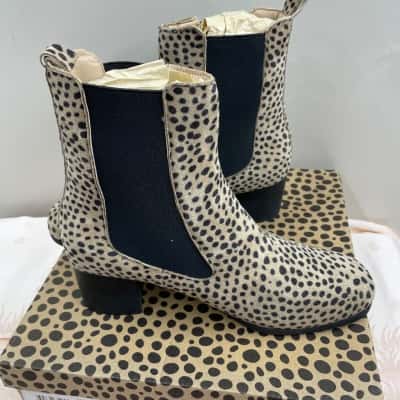  Womens  laguna quays Size 41 Boots Black  / Brown / Polka Dot 