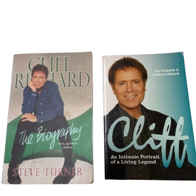 Cliff Richard books X5 used in good order