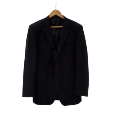  Mens SUIT Size M Black /Striped/Boston