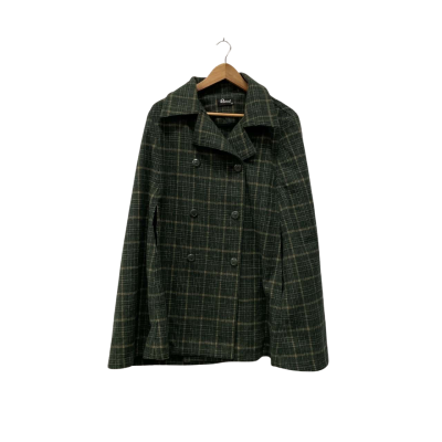 Revival Cape   Size 12 Checked / Green 