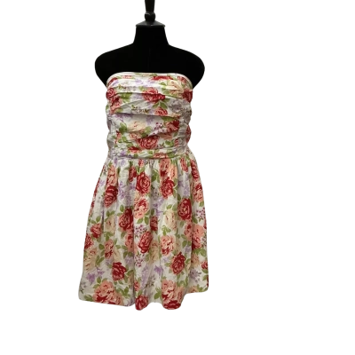 Dotti Womens Size 18 Floral Strapless Dress Multicoloured Bridgerton Edition