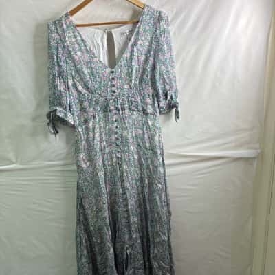 Forever New Womens  Size 10 Maxi Dress Floral 