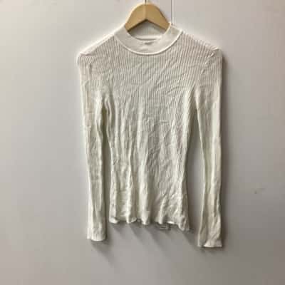 Hansen & Gretel Womens  Size M Long Sleeve backless Top White G