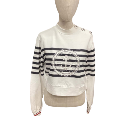 New - Tommy Hilfiger Womens  Size XS Jumper Blue / White 