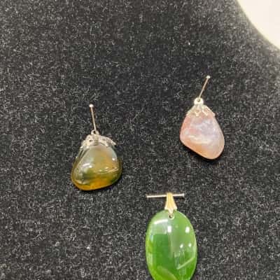 Collection of 3 stone pendants 