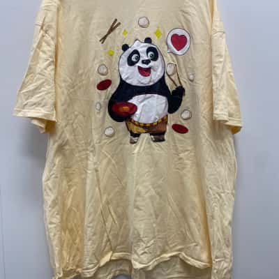 Kung Fu Panda 4 Zing Mens  Size XXXL Short Sleeve T-shirt Champagne 