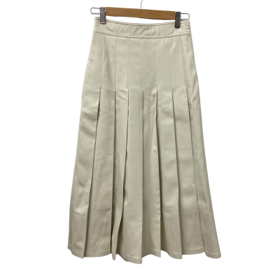 Country Road Womens  Size 6 Pleated Skirt Cream 