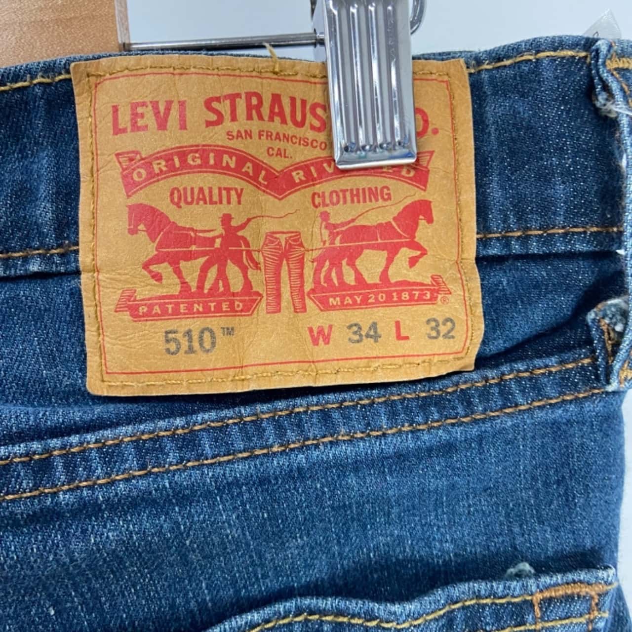 Levis #510 Low Rise Skinny Jeans Size 34