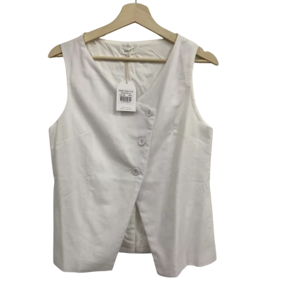  Womens Bill J Size 10 White vest