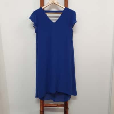 Philosophy Women's Size 12 Reef Flutter Dress Cobalt - New With Tags