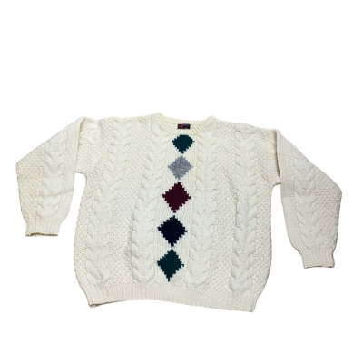 Boydex Vintage Wool Cable Knit Jumper Size M 