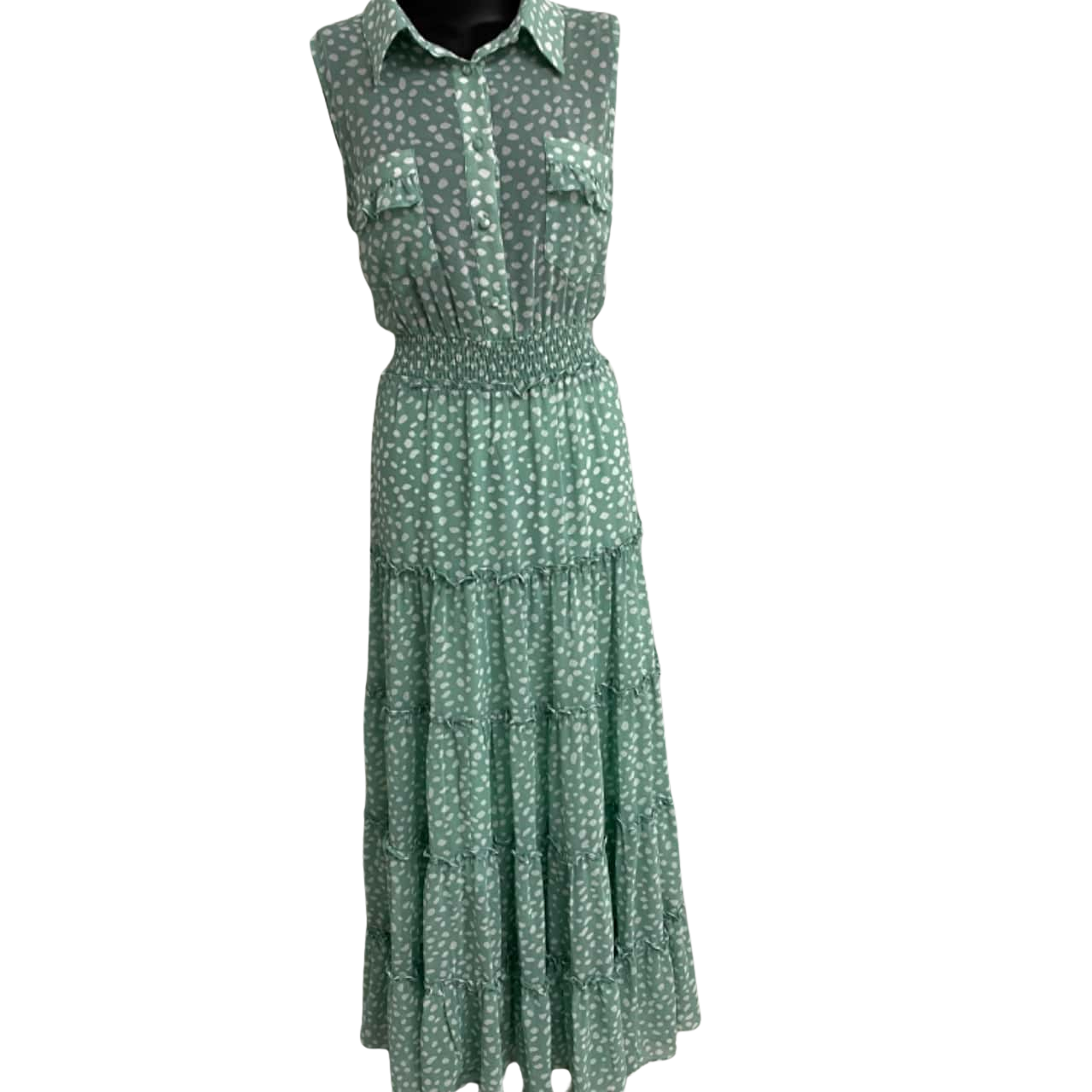 brave green dress Sage Green Ruffle Special Occasions Dress #1001193 main image 1