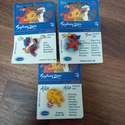 Sydney 2000 Olympics 3 x Mascot Pins